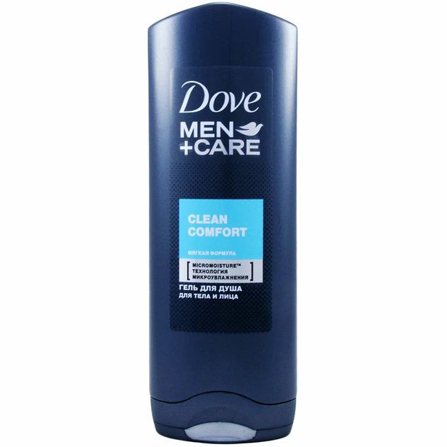 DOVE гель для душа Чистота и комфорт (муж) 250мл 8646085/8655692/65414169/68294637