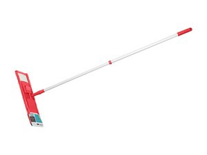 Швабра для пола с насадкой из микрофибры, бордовая, PERFECTO LINEA (Телескопическая рукоятка 67-120 см)