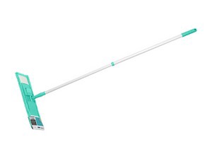 Швабра для пола с насадкой из микрофибры, бирюзовая, PERFECTO LINEA (Телескопическая рукоятка 67-120 см)