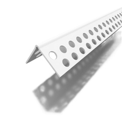 Уголок перфорированный ПВХ 23х23х2500 мм.