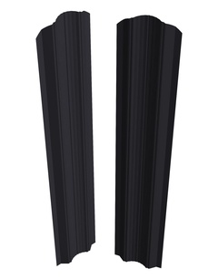 Штакетник М-образный 121 рифлёный ПЭ 1.5 RAL7024/7024 
