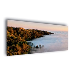 Картина на холсте STAMPRINT Горы в тумане 65х150 арт. NR005 