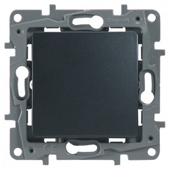 Переключатель 1-клавишный антрацит Legrand Etika (672605)