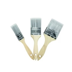 Набор кистей плоских РВТ микс син-бел 30/50/70 3 шт. деревянная ручка арт. 82680512