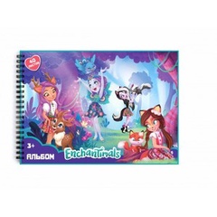 Альбом д/рис 40л, "Enchantimals", на спирали