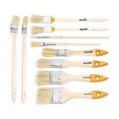 Набор кистей, 10 шт, плоские 3/4"-2"; круглые №2, 4; радиаторные 1", 1,5"; для масляной краски №2, 6 Sparta
