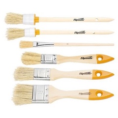 Набор кистей, 6 шт, плоские 3/4", 1", 1/5"; круглые №1, №2, №4 Sparta
