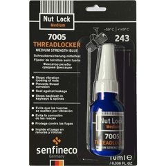 Фиксатор резьбы средней фиксации Senfineco Threadlocker Medium Strength синий 0,01 л арт. 7005 