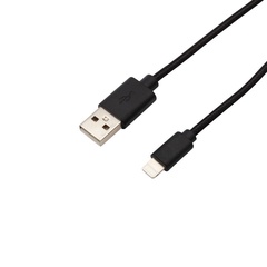 Кабель ПВХ REXANT USB-Lightning 2А черный 1 м арт. 18-7050 