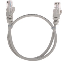 Патч-корд REXANT U/UTP CAT 5e, RJ45-RJ45, 26AWG, LSZH 0,5 м серый арт. 02-0100-05