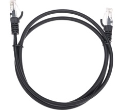 Патч-корд REXANT U/UTP, CAT 5e, RJ45-RJ45, 26AWG, LSZH 1 м Черный арт. 02-0102-1 