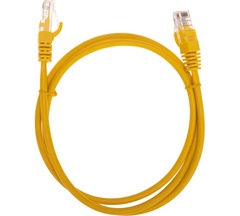 Патч-корд REXANT U/UTP, CAT 5e, RJ45-RJ45, 26AWG, LSZH 1 м Желтый арт. 02-0105-1 