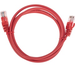 Патч-корд REXANT U/UTP, CAT 5e, RJ45-RJ45, 26AWG, LSZH 1,5 м красный арт. 02-0103-105 