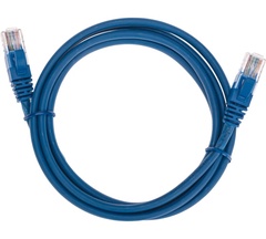 Патч-корд REXANT U/UTP, CAT 5e, RJ45-RJ45, 26AWG, LSZH 1,5 м синий арт. 02-0104-105 