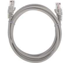 Патч-корд REXANT U/UTP, CAT 5e, RJ45-RJ45, 26AWG, LSZH 2 м серый арт. 02-0100-2 