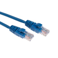 Патч-корд REXANT U/UTP, CAT 5e, RJ45-RJ45, 26AWG, LSZH 2 м синий арт. 02-0104-2 