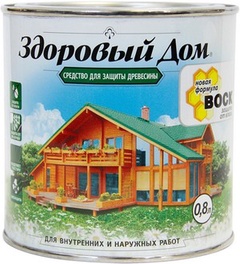Защитно-декоративный состав ЗДОРОВЫЙ ДОМ Орегон 0,8 л