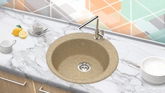 Мойка из искусственного камня BR-5100 песочный