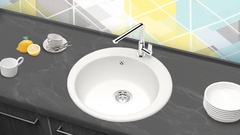 Мойка из искусственного камня BR-5100 белый