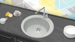 Мойка из искусственного камня BR-5100 серый