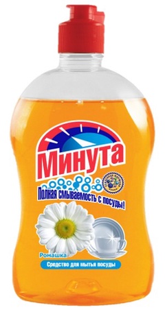 Минута средство для мытья посуды 500 г ромашка