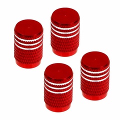 Набор заглушек ниппеля алюминиевых универсальных NG красный 4 шт. 