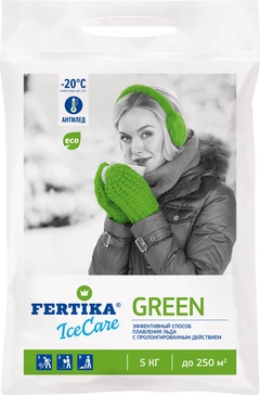 Реагент противогололедный Фертика ICECARE GREEN 5 кг.