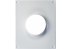 Площадка торцевая пластиковая фланец D150 205х240 арт. 150П 
