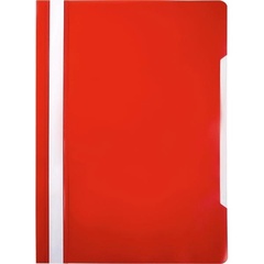 Папка-скоросшиватель А5 deVente с прозрачным верхом, красная арт. 3079806 