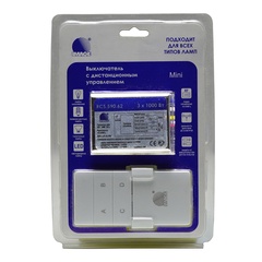 Выключатель с ДУ «RF-Мини» : 3*1000Вт, RCS.590.62