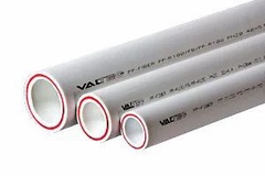 Труба армированная из стекловолокна VALFEX PN20 ПП25 серая 25х3,5 (100) арт. 10105032Г 