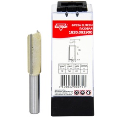 Фреза пазовая D12/30x61/ 8 мм., ELITECH арт. 1820.091900