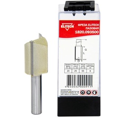 Фреза пазовая D20/25x55/ 8 мм., ELITECH арт. 1820.093500