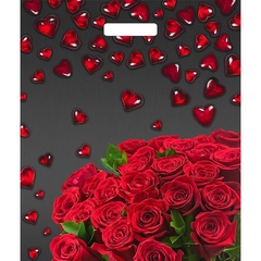 Пакет подар. Мармеладные сердечки 