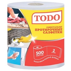 Салфетки TODO Универсальная 2сл 500л Белый 