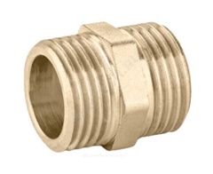 Ниппель LD Pride DN 15 (1/22") НР/НР латунь 