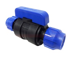 Кран шаровой компрессионный цанга-цанга, разборный VALFEX ПНД 25х25 (25/5)