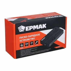 Устройство пуско-зарядное Ермак 14.8В/2000мАч, пиковый ток 600 А,режим пауэрбэнк 3.7В/8000мАч, 2А арт. 721-009 