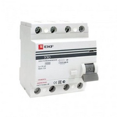 Устройство защитного отключения ВД-100 4Р
32А/30мА (электромеханическое) EKF PROxima