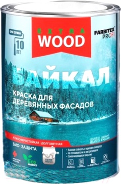 Краска для деревянных фасадов и интерьеров БАЙКАЛ Ягель FARBITEX PROFI WOOD EXTRA 0,75 л