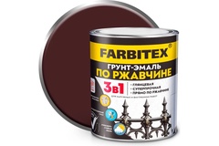 Грунт-эмаль по ржавчине FARBITEX коричневый 800 гр. арт. 4300013919 