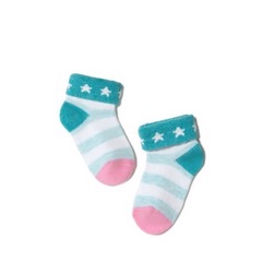 Носки детские CONTE-KIDS TIP-TOP, р.12, 586 бирюза-розовый