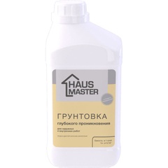 Грунтовка HAUS MASTER бесцветная 1л 1кг 