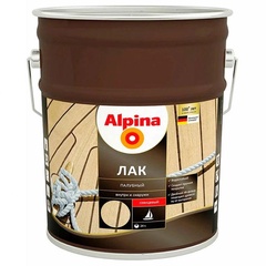 Лак алкидно-уретановый Alpina палубный глянцевый 9 л. 
