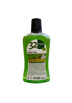 Ополаскиватель для полости рта 32 Жемчужины HERBAL Семь трав 0,5 л 