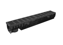 Лоток Ecoteck MEDIUM 100.125 h145 с решеткой пластиковой, кл.В125