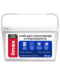 Клей для стеклообоев и стеклохолста «ilmax ready nordfix», 10кг