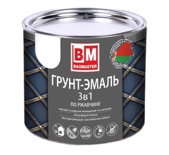 Грунт-эмаль по ржавчине 3 В 1 “BAUMASTER” синяя RAL 5005 1,6 кг