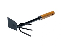Мотыга металлическая с деревянной ручкой 30х18 см. арт. HE236130