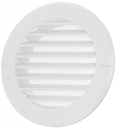 Решетка вентиляционная круглая РК100с белый d100 мм.